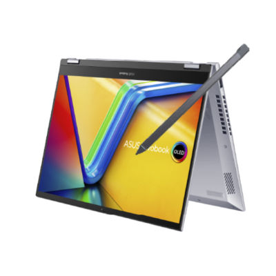 Laptop ASUS Vivobook S 14 Flip (TN3402YA-LZ005W) AMD Ryzen™ 5 7530U 7th Generation 8GB DDR4 / 512 SSD – 14″ WUXGA FHD+ Touch screen / Stylus – Windows 11 Home – Cool Silver