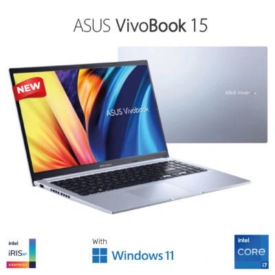 Laptop Asus Vivobook 15  X1502ZA | Intel Core i7-12700H 16GB DDR4 512GB SSD 15.6″ FHD with Windows 11 Home | Icelight Silver